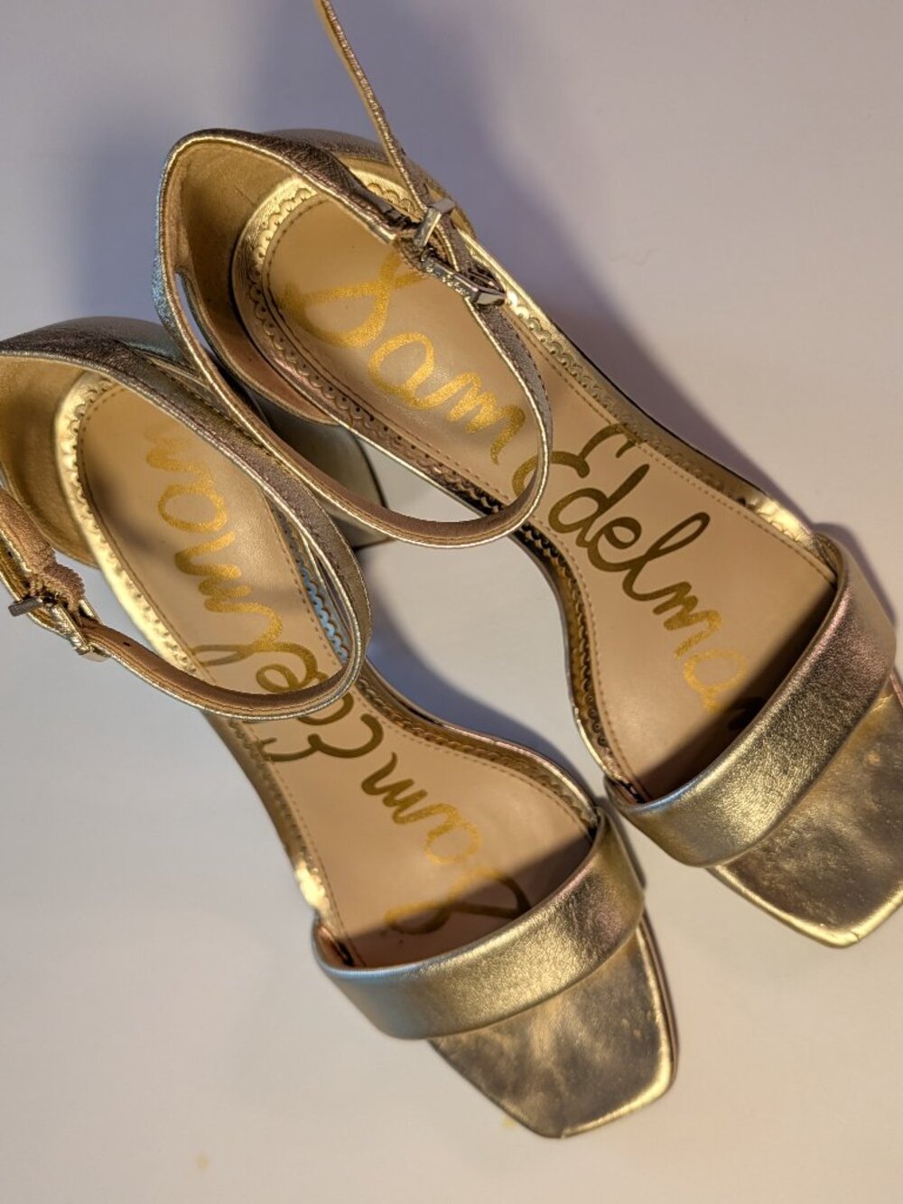 Sam Edelman Gold Heels 8